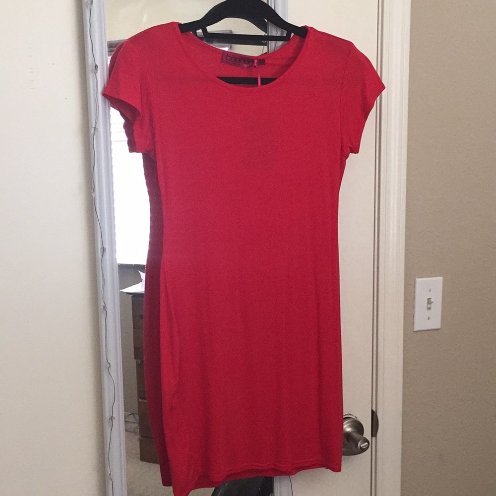 Boo Hoo Clare Cap Sleeve Bodycon Dress. Never Worn